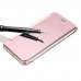iPhone 7 Plus - Smart Clear View Window Electro-Plated PC Hard Mirror Flip Phone Cover Case - Rose Gold